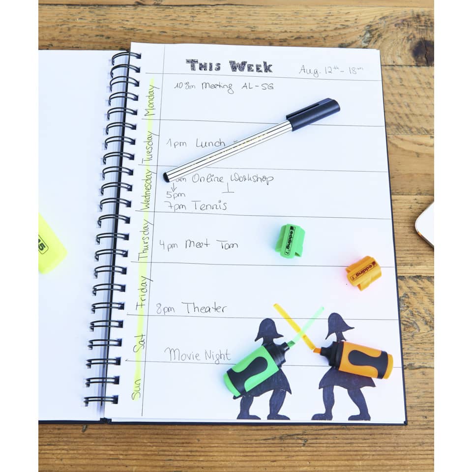 notebook, planer, kalender, bindung, stift