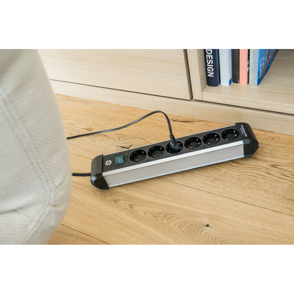 Mehrfach-Steckdosenleiste, Steckdosenleiste, Netzleiste, Kabelanschluss, Elektronikzubehör