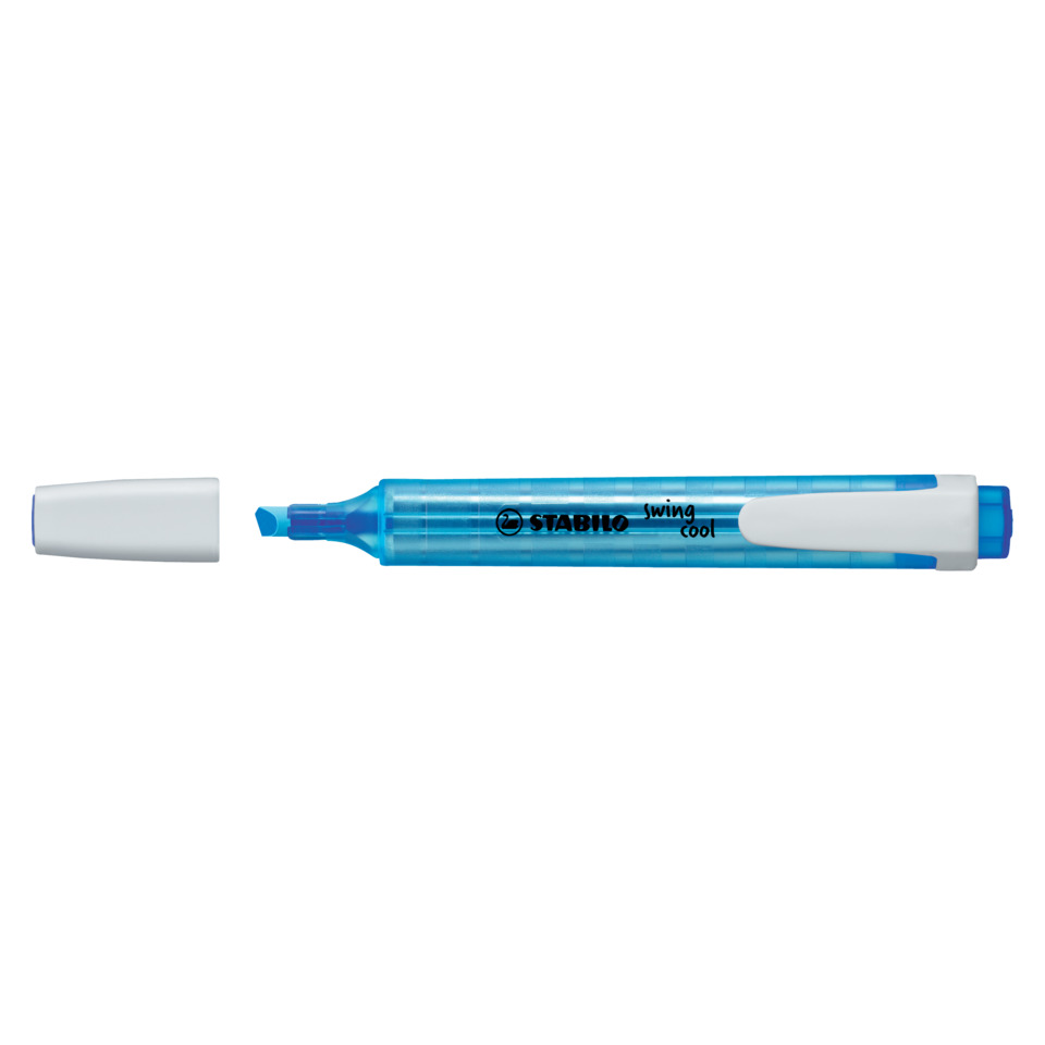 marker, highlighter, blau, doppelseitig, Stabilo
