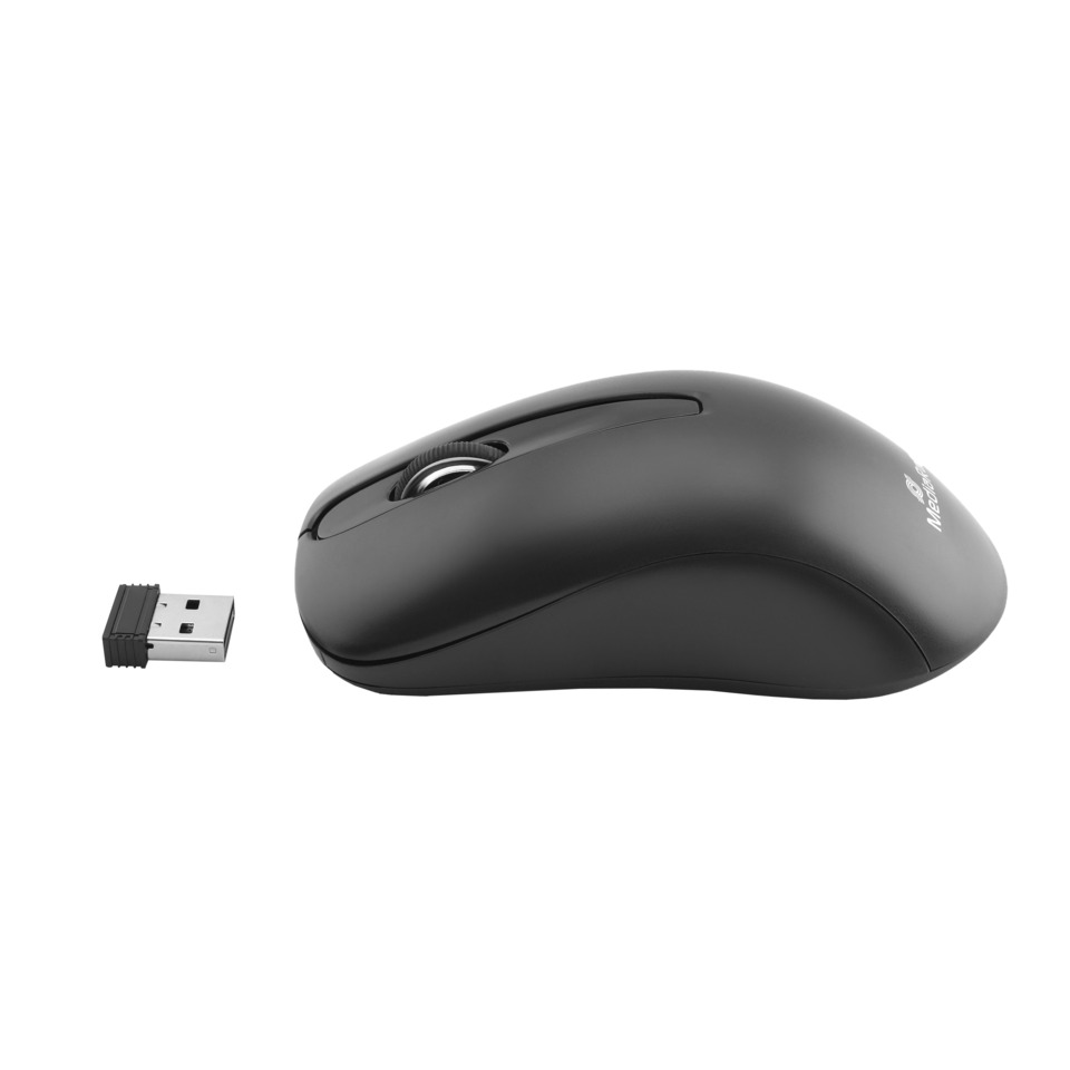 Maus, Kabellose Maus, USB-Maus, Optische Maus, Grau/Schwarz