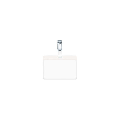 Namensschild mit drehbarem Clip, transparent, 90 x 60 mm, 25 Stück DURABLE 8106 19