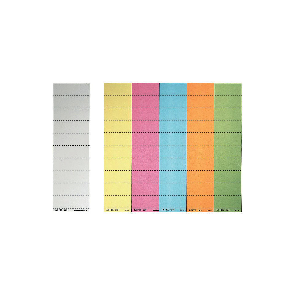 Farbstreifen, Farbkopf, Klebeklebeetikett, Color-Patch, Etikettenbogen