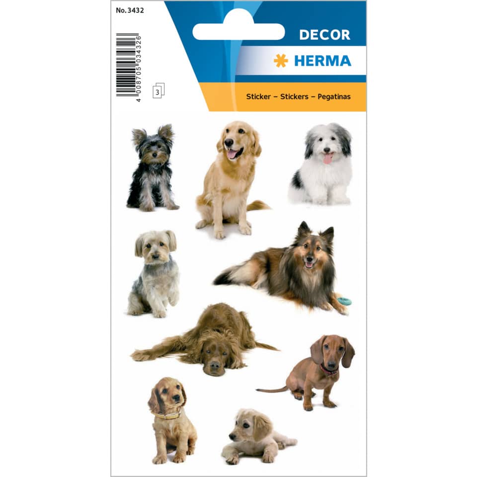 Sticker Hundefotos, 27 Stück HERMA 3432