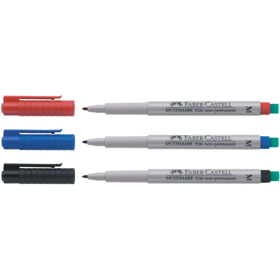 Marker, Permanent marker, Fine tip, Multimarker, Faber-Castell