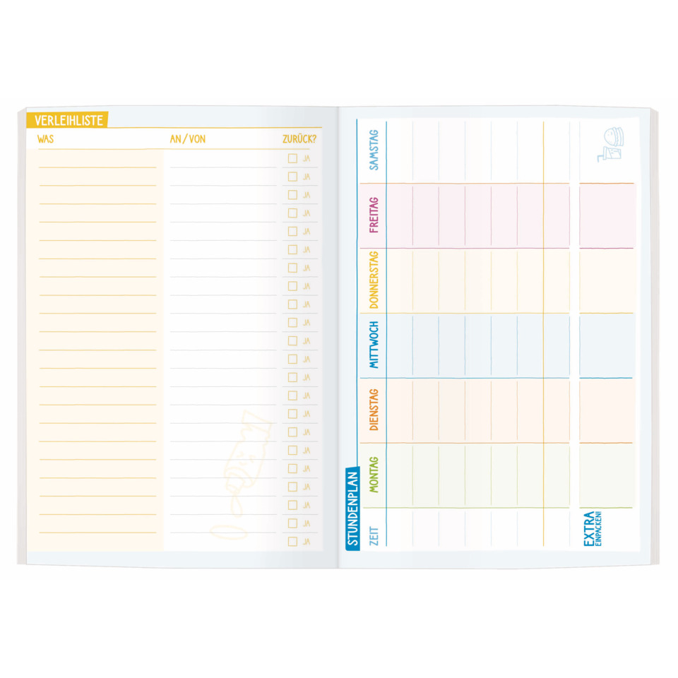 Planer, Terminplaner, Notizheft, Kalenderblock, Tagesplaner
