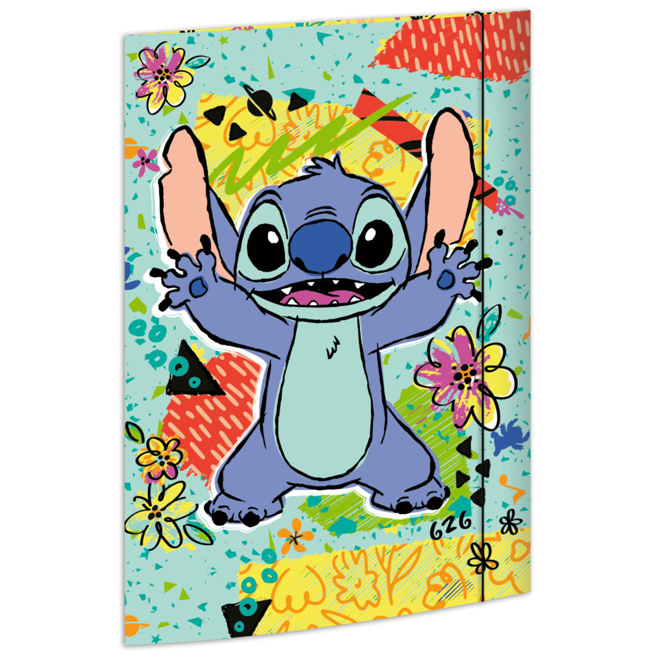 Stitch-Illustration, Kinder-Poster, Haustier-Charakter, Stoff-Print, Hochformat-Display