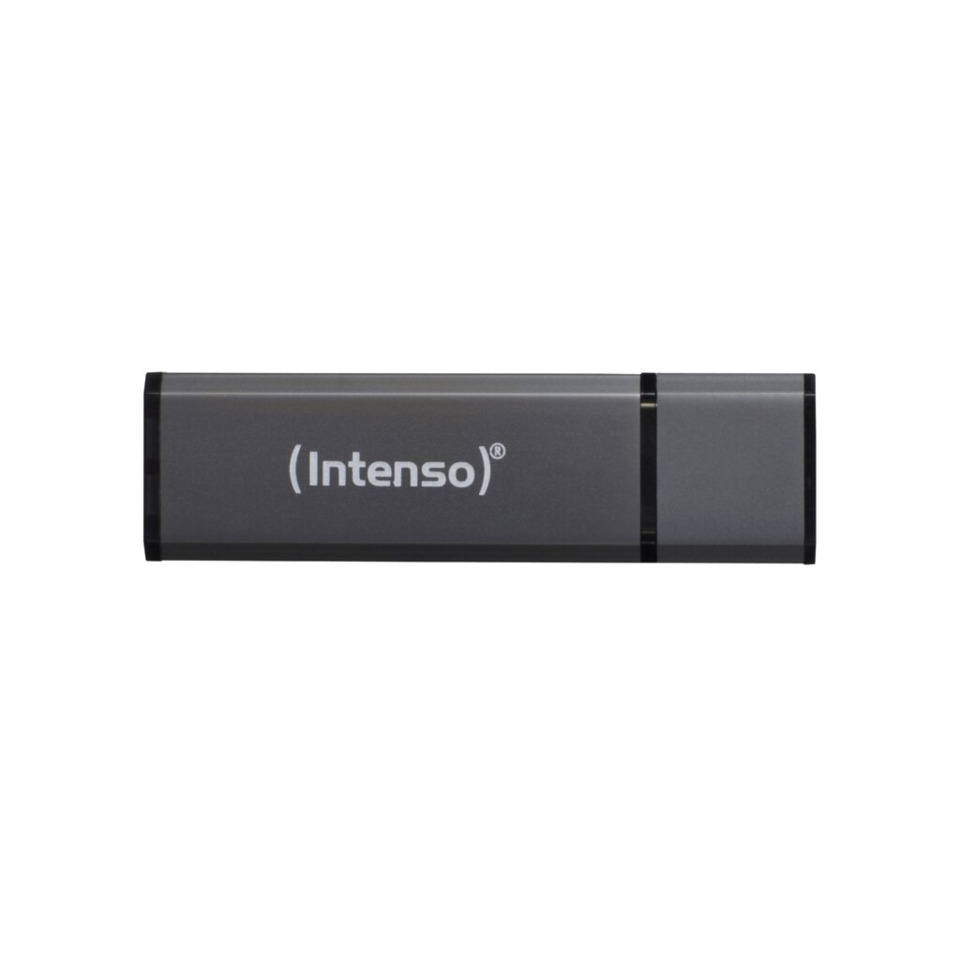 USB-Stick, Flashdrive, Intenso, speicher, metallisch-grau