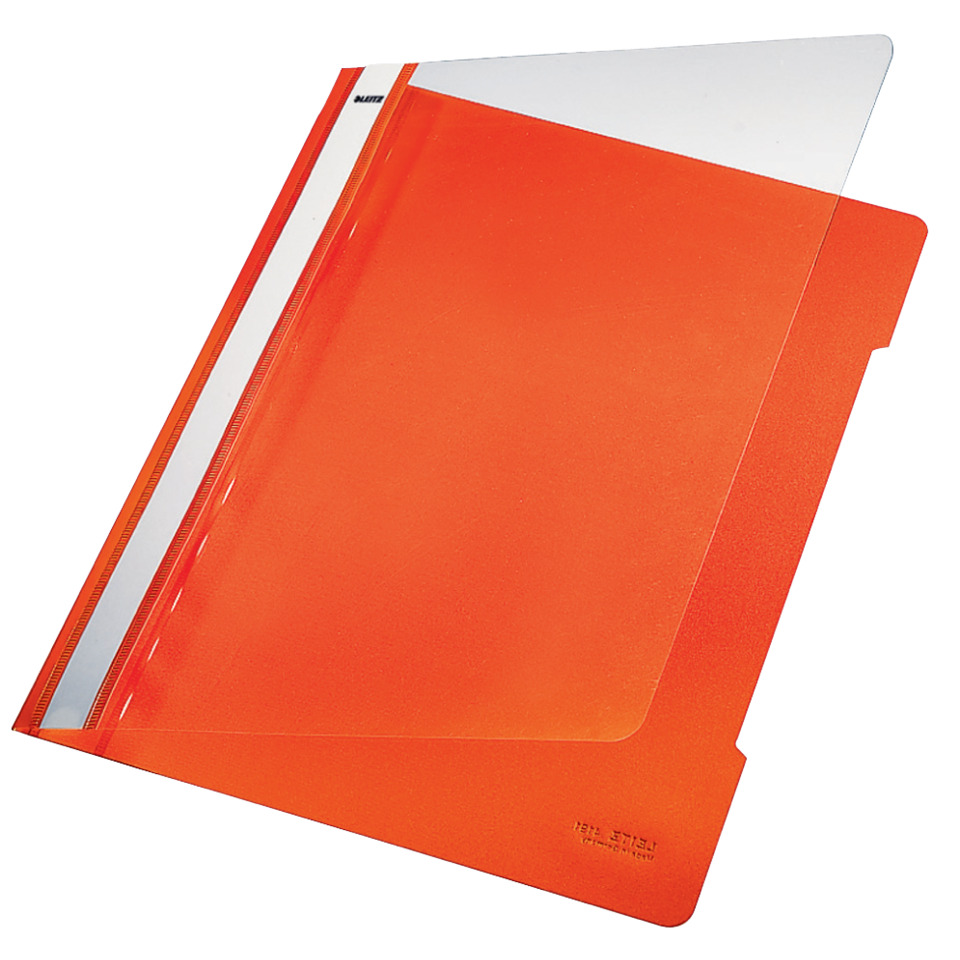 Ordner, Ordner mit Klarsichtfach, Transparenter Deckel, Kunststoffordner, Roter Ordner