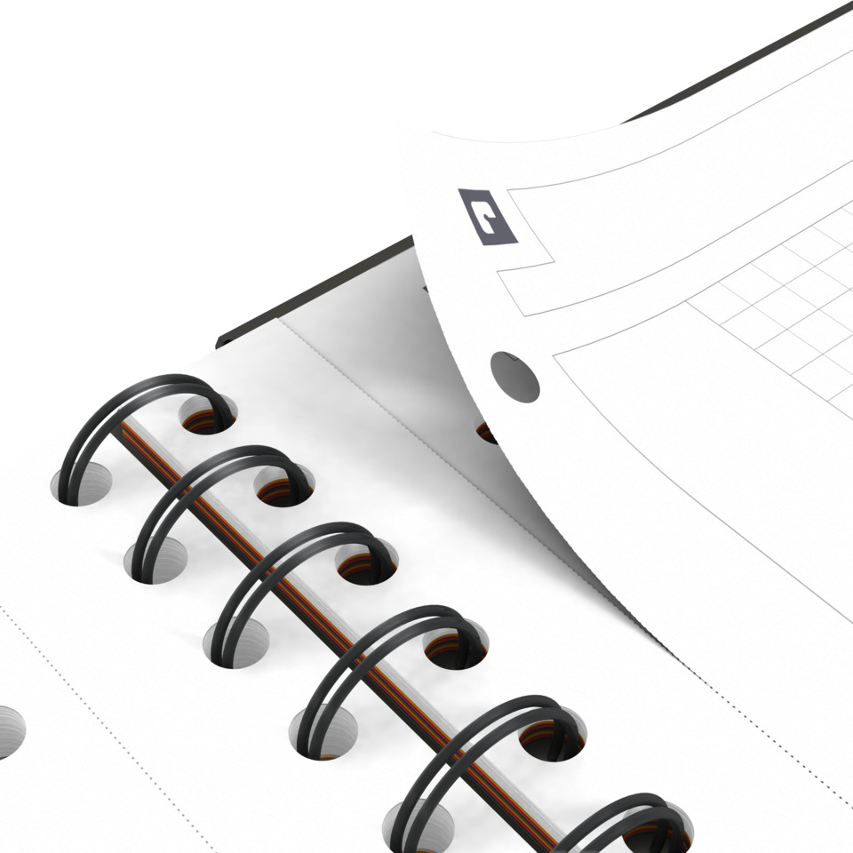 spiral notebook, ring binder, spacer rings, planner, hole punched notebook, spiralbindung, Notizbuch, Ringbuch, Unterrichtsmaterial, Papier