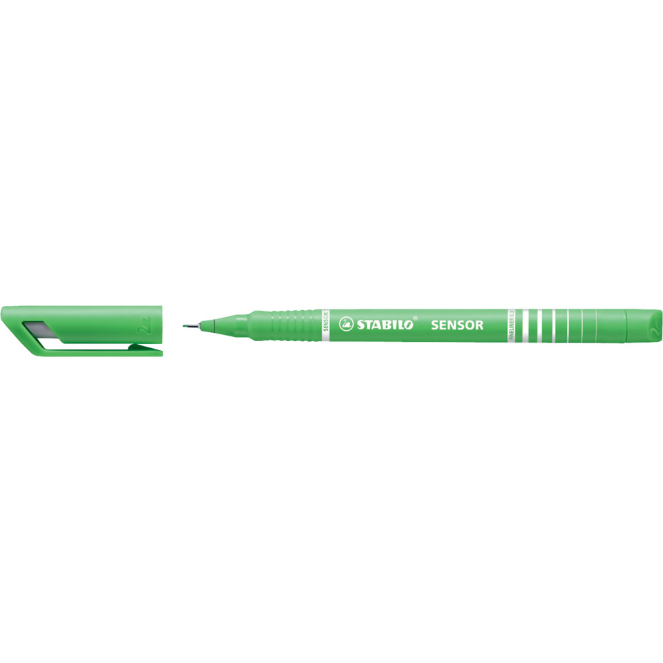 Korrekturmarker, Grün, Stabilo, Sensor, Fineliner, Korrekturspitze, Marker, Grün, Stabilo Sensor, Filzstift