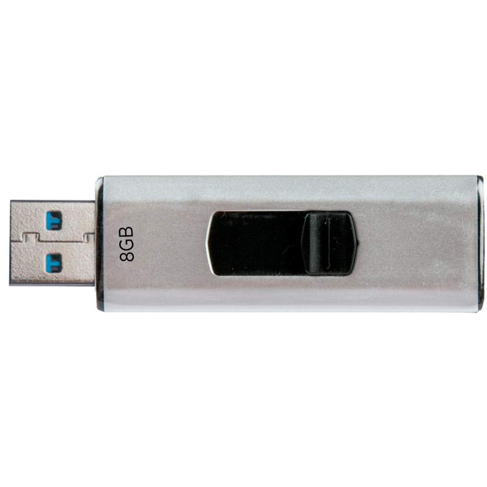 usb, flash drive, 8gb, metal, sliding switch