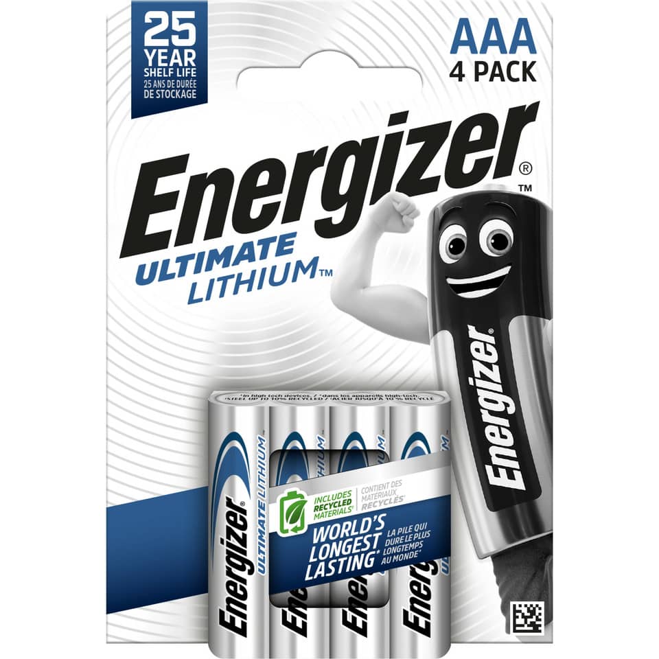 Batterie Lithium, LR03/AAA/Micro, 4 Stück ENERGIZER E301535701