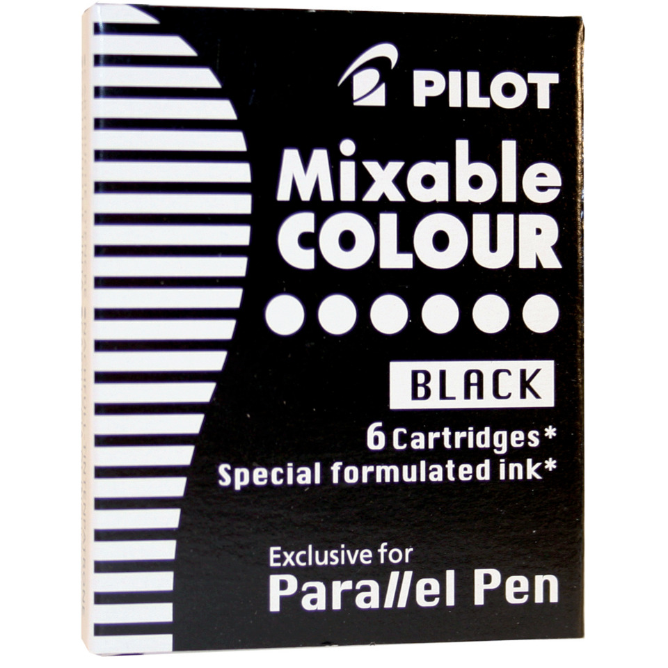 tinte, tintenpatrone, schwarz, parallelstift, mischt Farbe