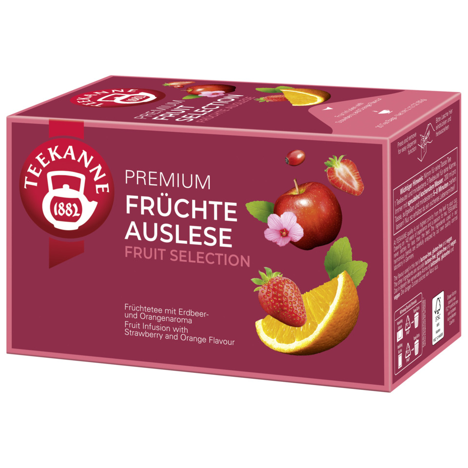 Früchte, Früchtetee, Infusion, Orangenaroma, Erdbeeraroma