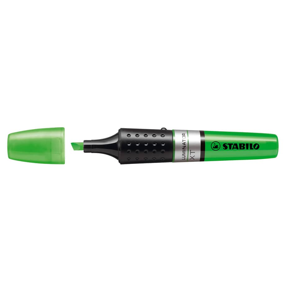 Marker, Highlighter, Grün, Spitze, Stabilo