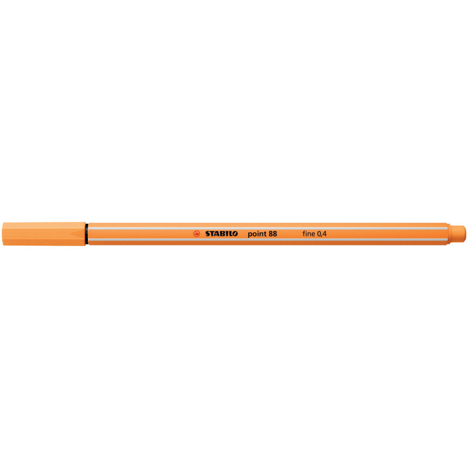 orange Marker, Präzisionsstift, Stabilo point 88, fein 0,4, Marker mit Deckel, orange marker, stabilo, point 88, felt-tip, fein 0,4
