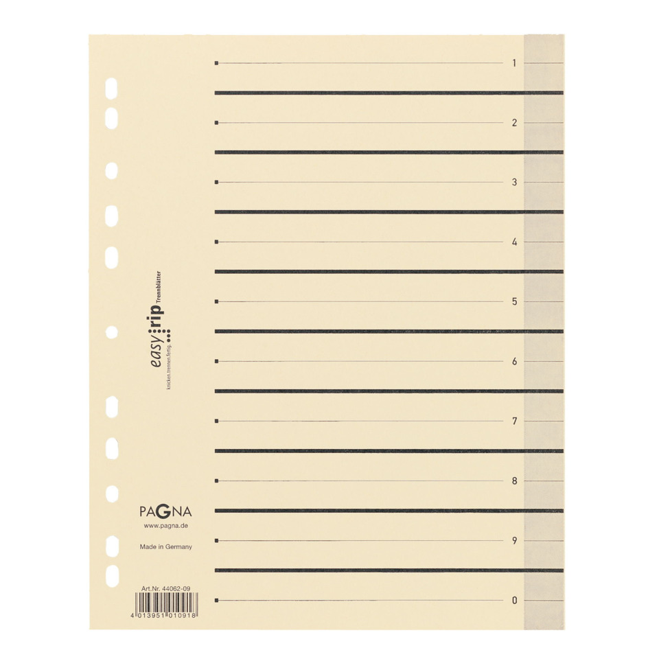 Binder, Hole punched, Lined sheets, Paper pad, German made