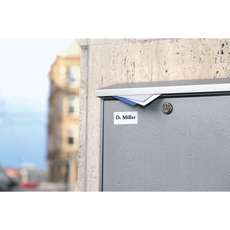 Postkasten, Briefkasten, Metall, Grau, Aufkleber