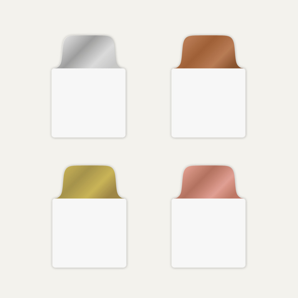 farbpalette, vier farben, farbton, farben, colorful shades, lipstick sample, swatch set, gradient colors, metallic tones