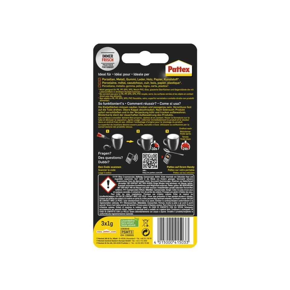 klebeband, pattex, packung, 3x1g?, backing