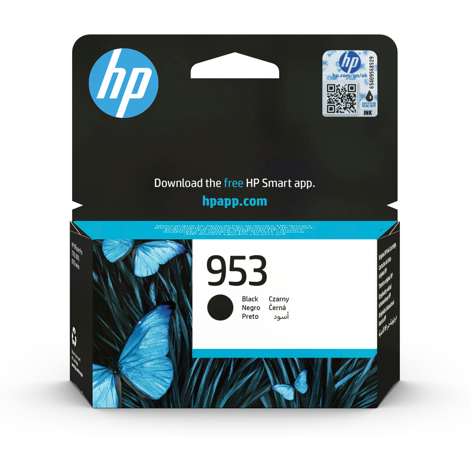 Tintenpatrone, HP 953, Farbe: Schwarz, Druckerzubehör, Verpackungsdesign