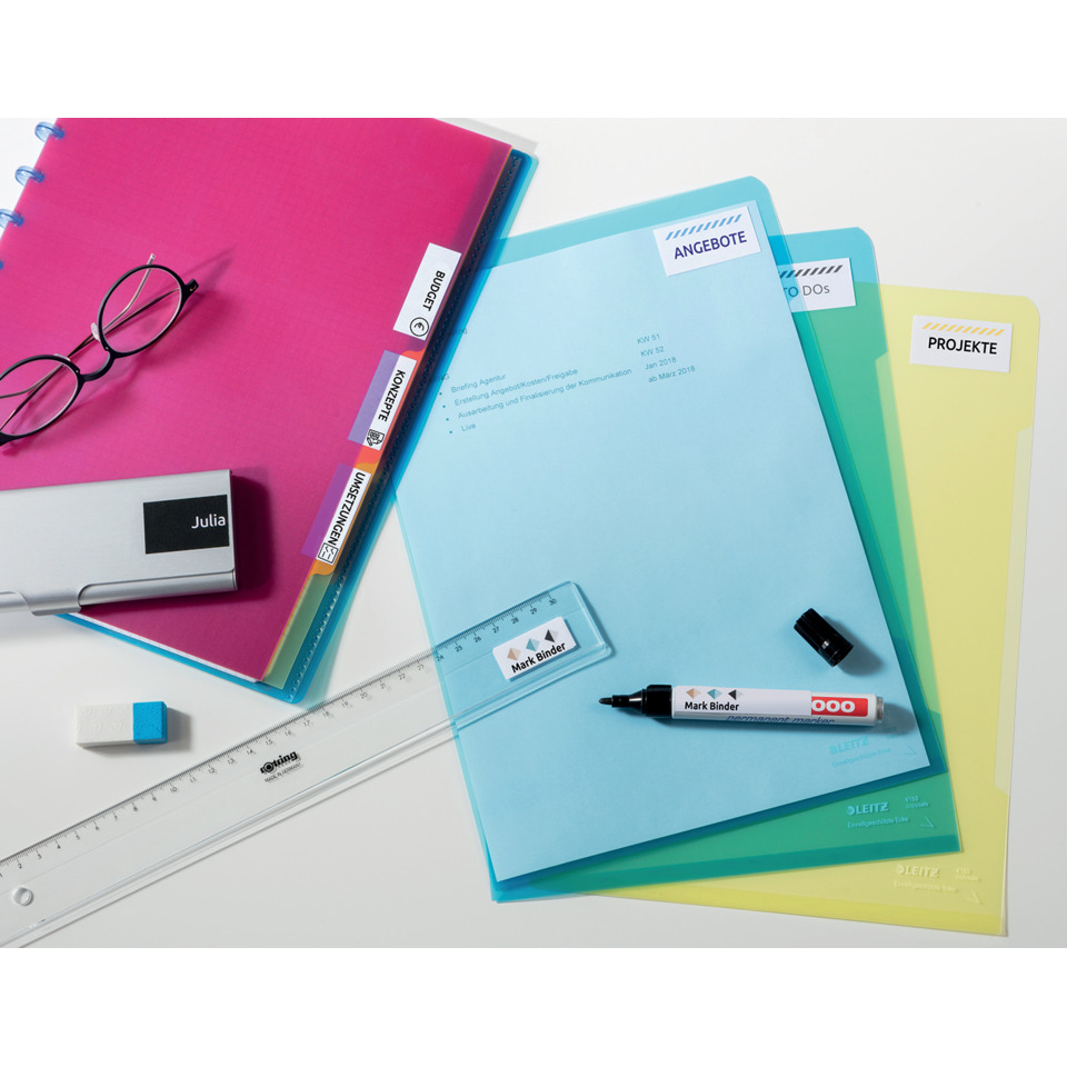 Ordner, Hefte, Schreibwaren, Markierstift, Lineal, Ordner, Bunte Ordner, Schreibtisch-Set, Marker, Lineal