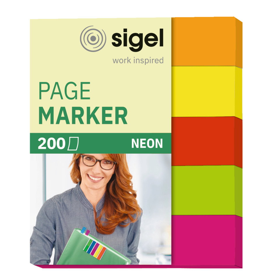 Seitenmarker, Neonfarben, Marker, Notizblock, Bürozubehör