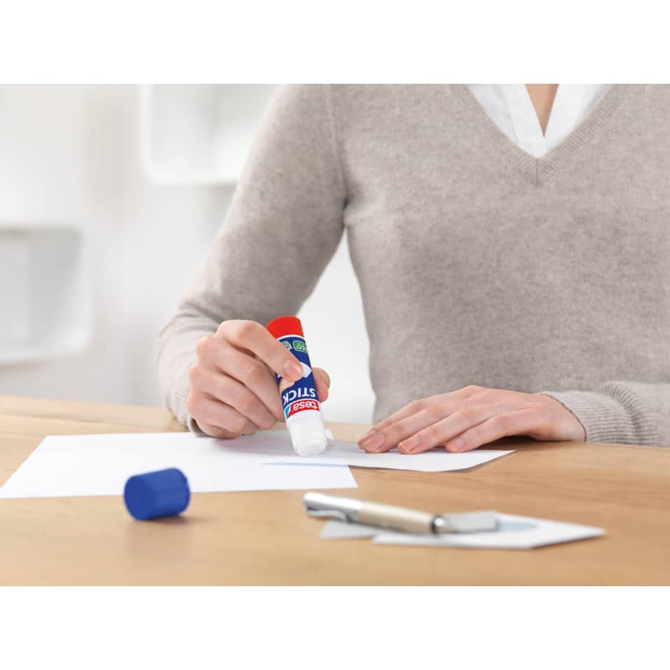 Klebestift, Kleber, Schreibtisch, Papier, Notiz