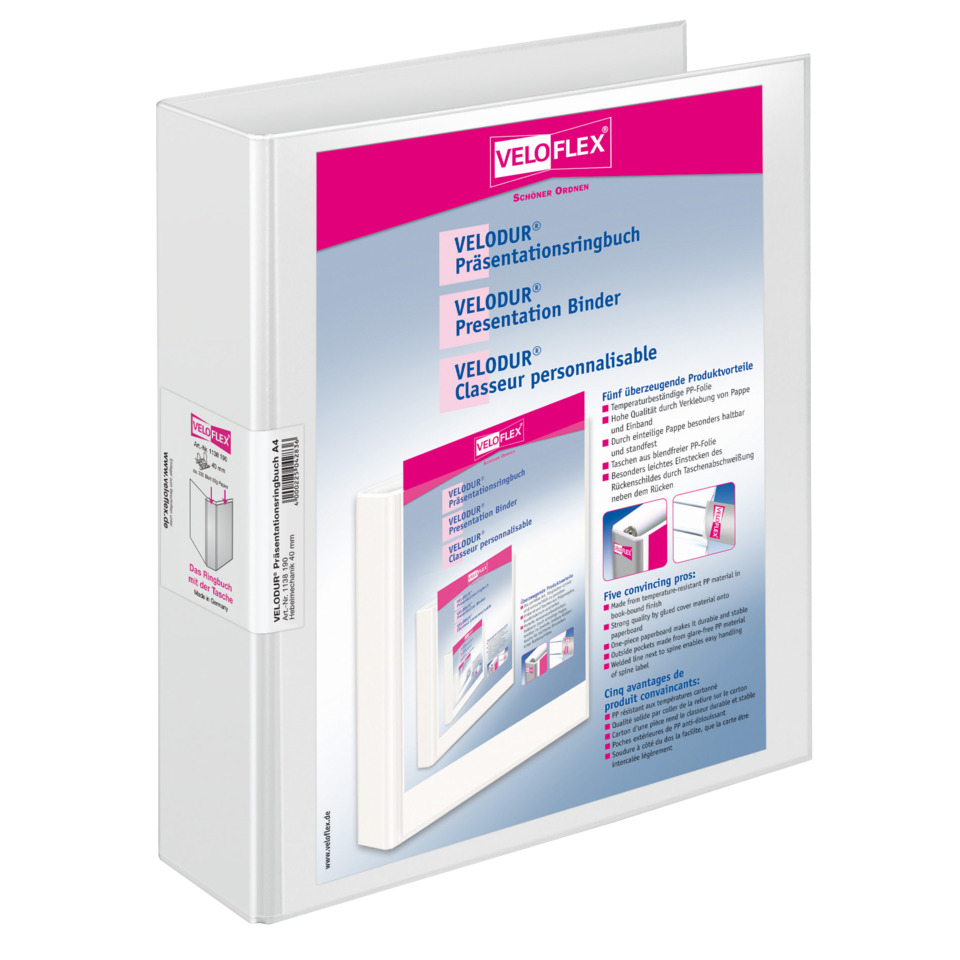  Präsentationsbuch,  Binder,  Ringbuch,  Veloflex,  A4 Dokumenten