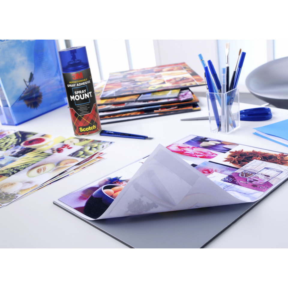 Spraydose, Spritzkleber, Fotoarbeiten, Kollektion, Arbeitsplatz