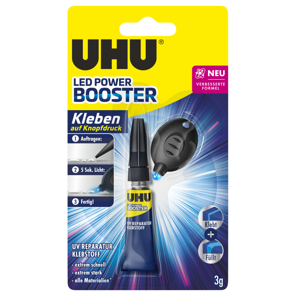 Klebeflüssigkeit, UV-Reparatur Klebstoff, Kleber, Klebstoff, Applikator