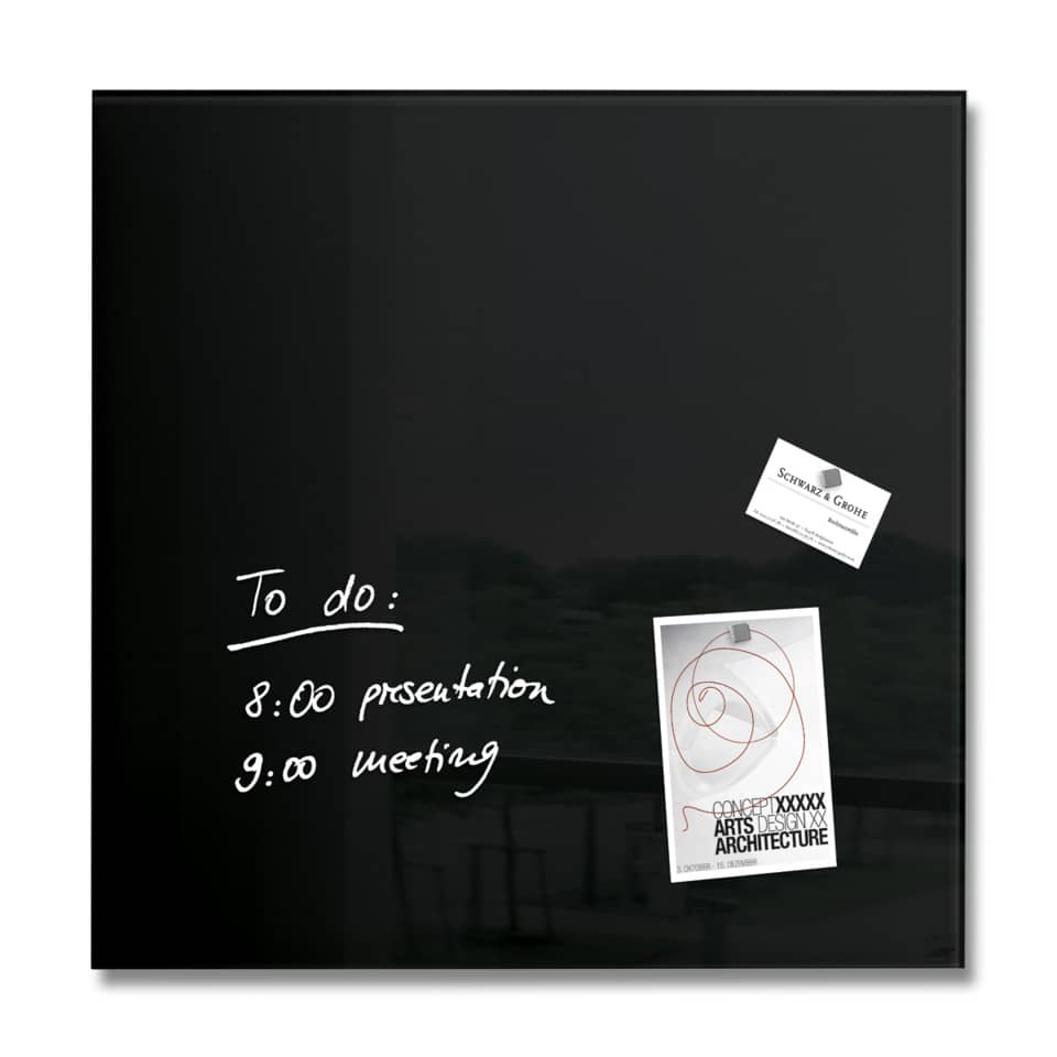 schwarze pinnwand, to do brett, poster, notizen, drucke