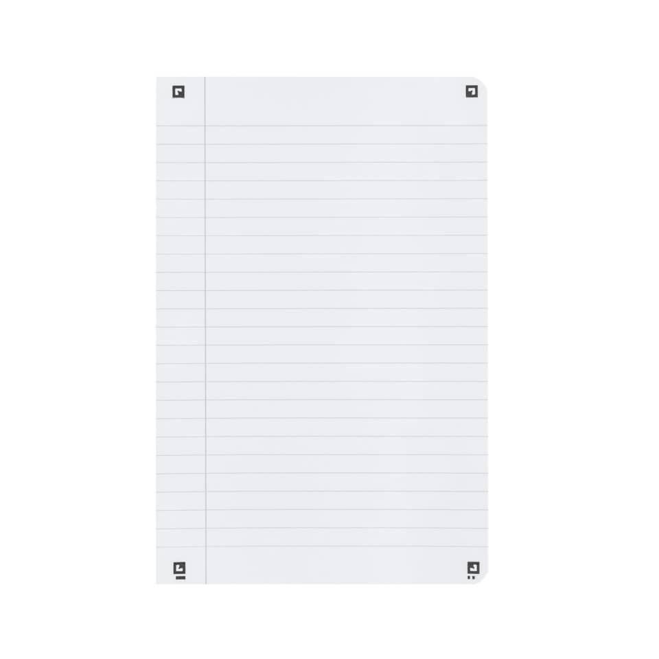 Notizblock, Linierte Seite, Klinisches Weiss, Papierblock, A4-Format