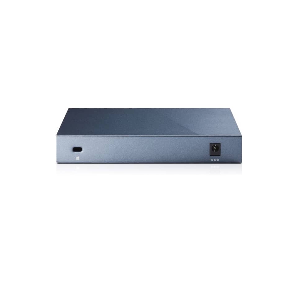 Netzwerk-Switch, Rackmount, Metallgehäuse, Blau-Grau, Stromanschluss