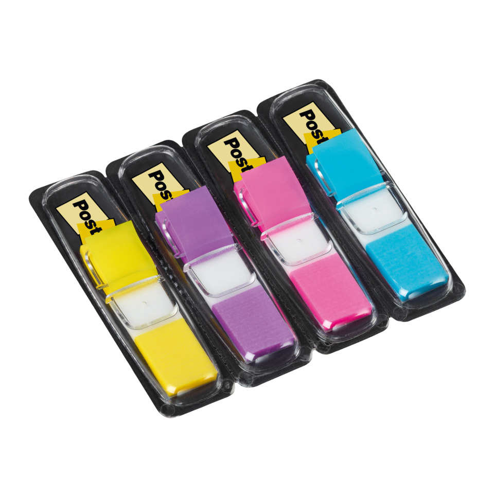 Post-it, Haftnotizen, Klebeband, Textmarker, Mehrfarbig