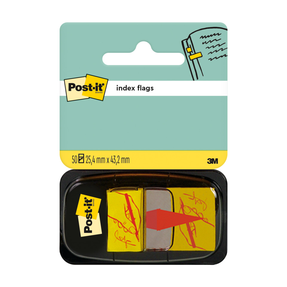Index Flags, Post-it, 3M, gelb, Notizzettel