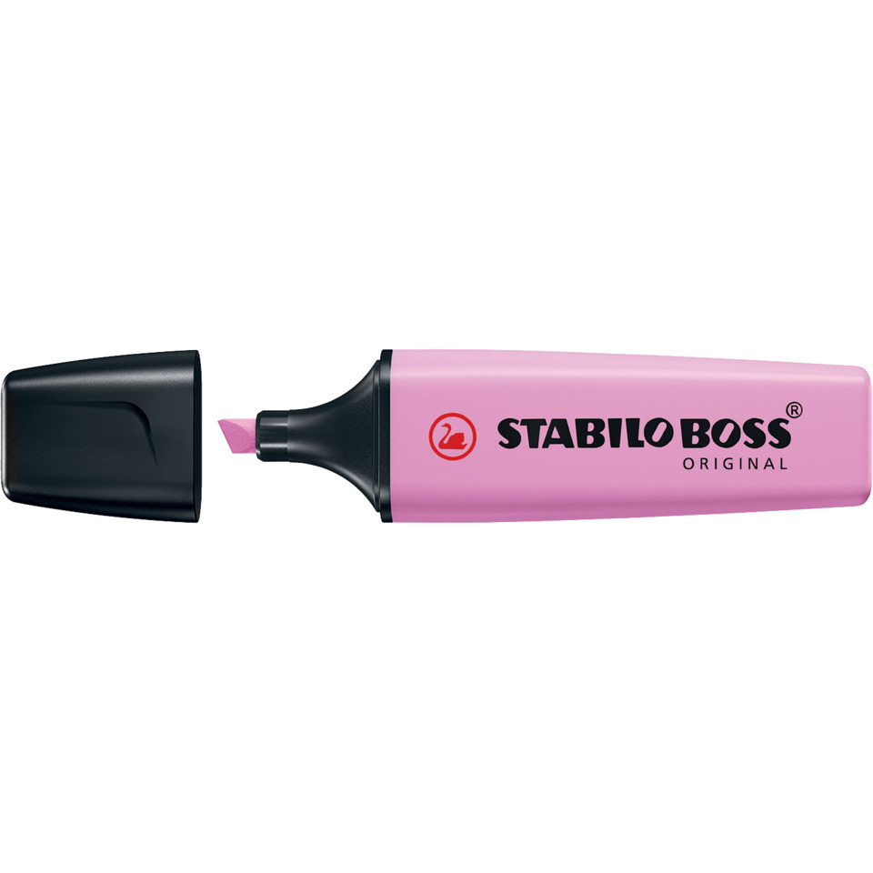 Filzstift, Marker, Pink, Klebefunk, Stabilo Boss Original