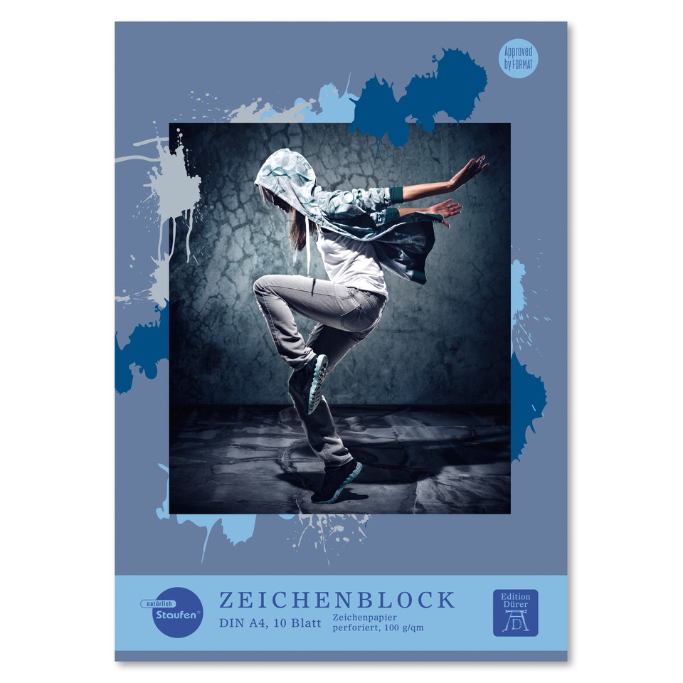 jogging, hoodie, dance, poster, blue