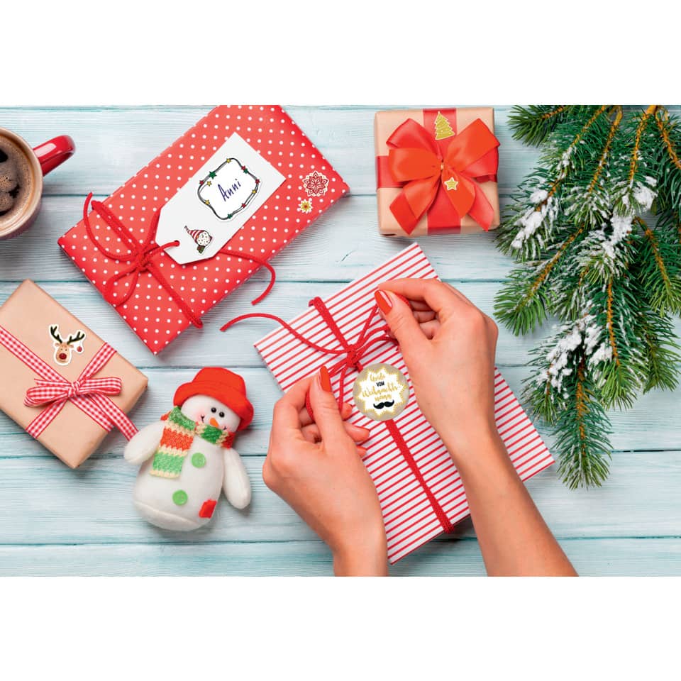 Geschenke, Geschenkverpackung, Weihnachten, Geschenkband, Paket