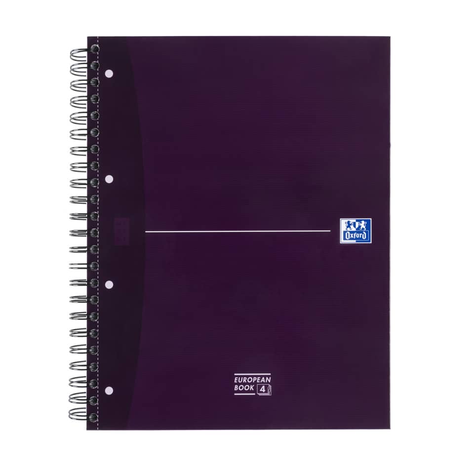 Spiralblock, Notizbuch, Lila, Oxford, European Book4