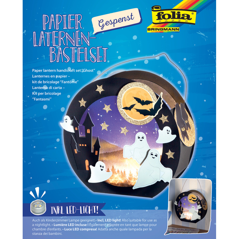 Papierset, Halloween, Leuchte, Laternenkit, Bastelset