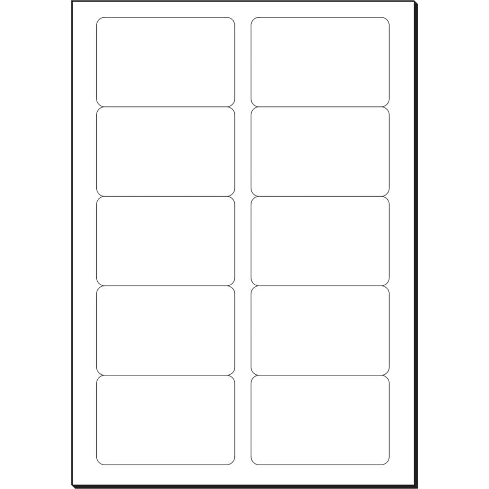 Sticker sheet, Etiketten, Rechteckige Aufkleber, Klebebefestigt, Blattlayout
