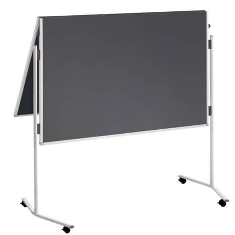 Moderatorentafel ECO, klappbar, Filz/Filz, Aluminium, 1200x1500 mm, grau FRANKEN ECO-UMTFG12R