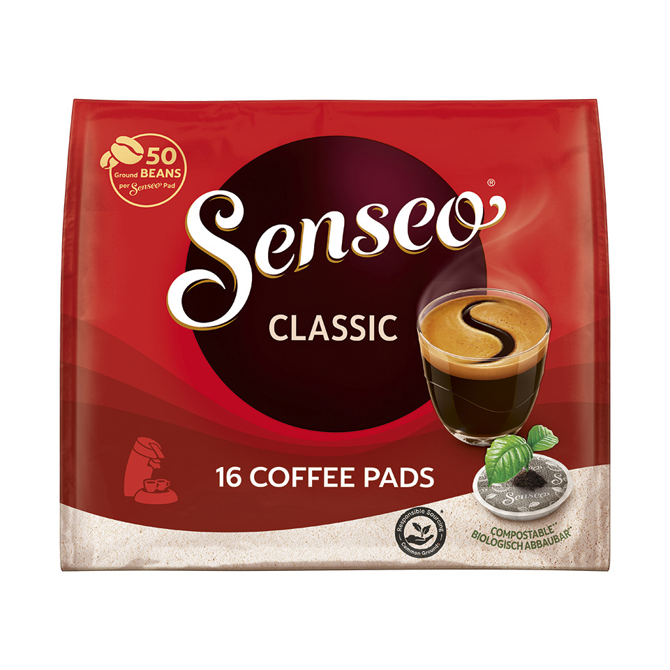 Kaffeepads, Instantkaffee, Senseo, Classic, 16 Pads