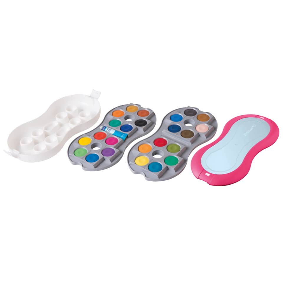 Malset, Aquarellfarben, Sandkastenfarbe, Kunstset, Reiseset