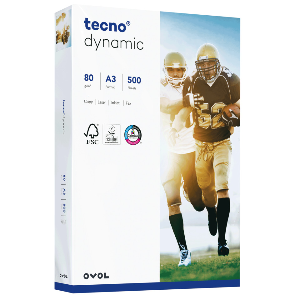 A3-Format, 80 g/m², 500 Blatt, Papierbox, Dynamik-Reihe