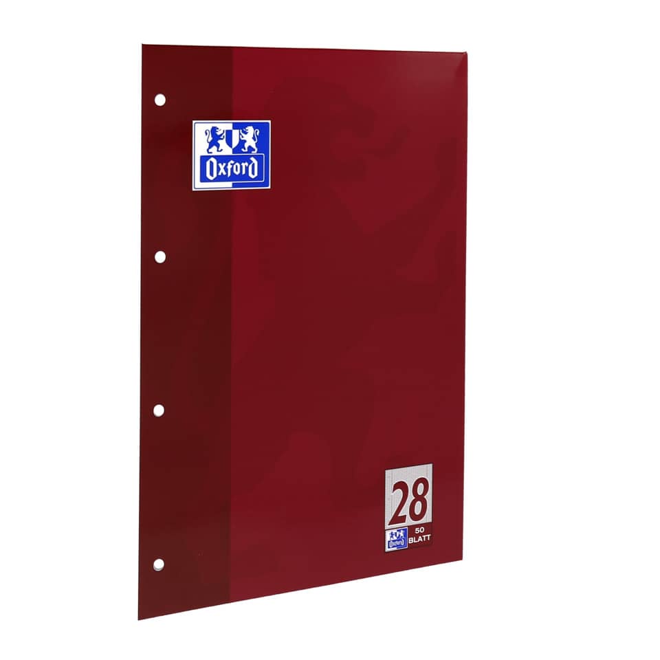 Ordner, Klarsicht, A4, Buchfächermappe, Roter Ordner