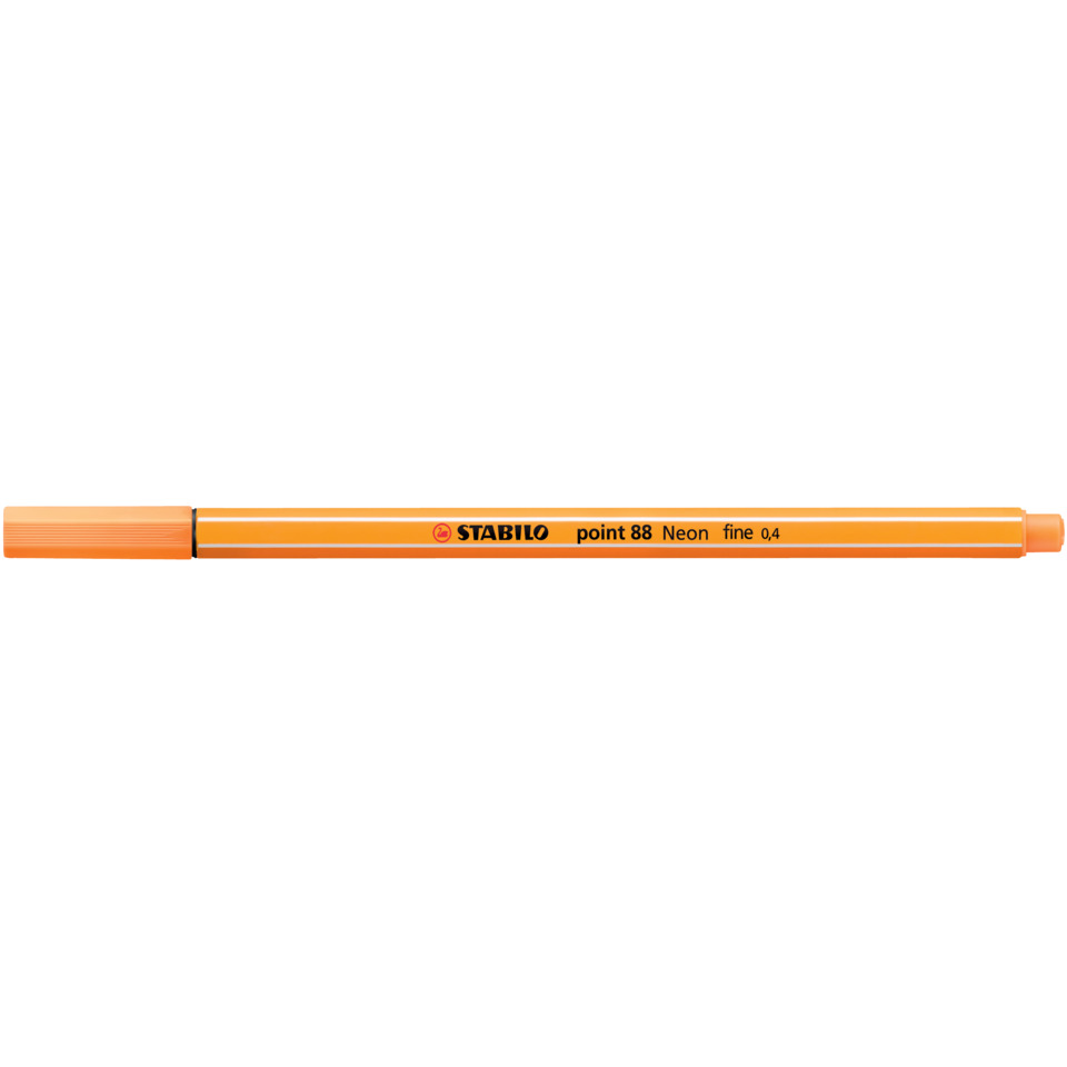 Marker, Pen, Orange, Stabilo, Fineliner