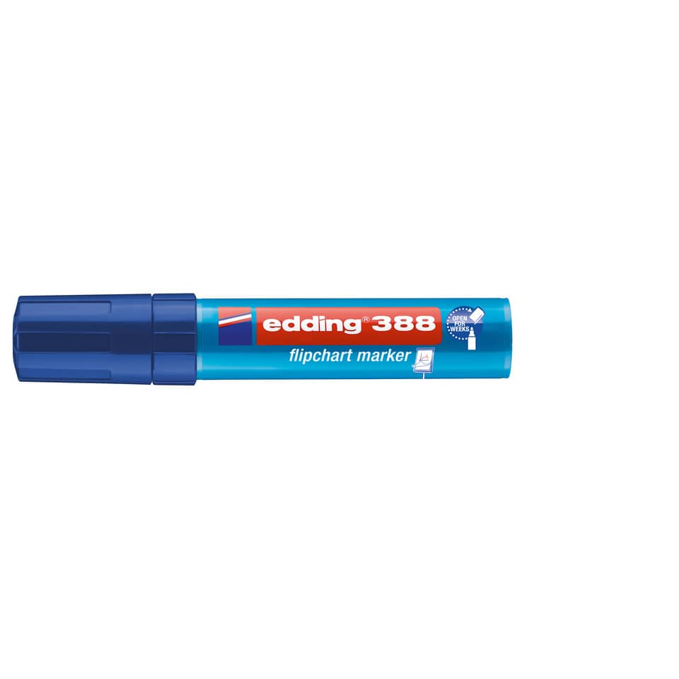 Flipchartmarker 388, 4-12mm, Keilspitze, blau EDDING 4388003