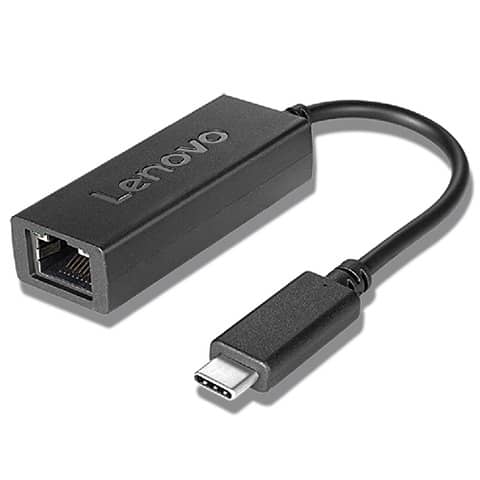 Lenovo Netzwerkadapter,USB-C auf Ethernet Adapter,schwarz Lenovo 4X90S91831